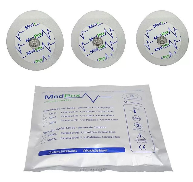 Eletrodo Ecg Medpex Cardiologico